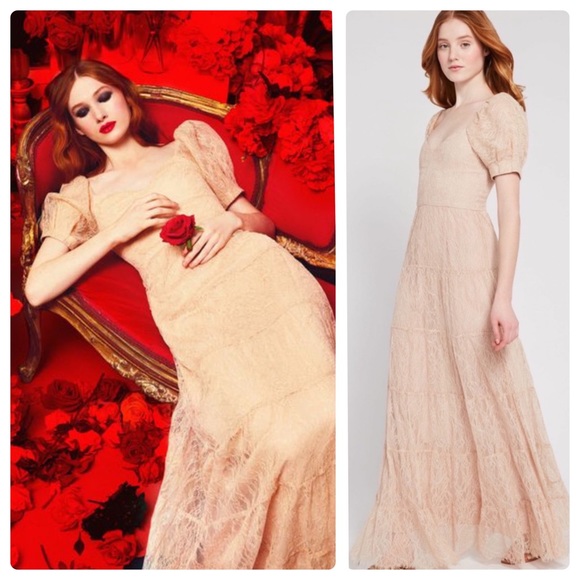 ALICE + OLIVIA Remona Sweetheart Lace Maxi Dress - Picture 2 of 14